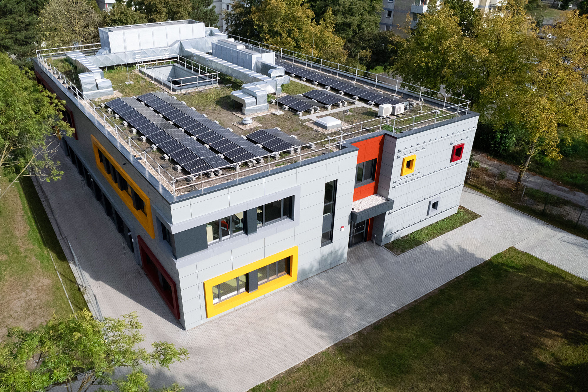 Architekturfotograf, Drohnenfotografie Architektur, Projekte Szene zu setzen, Fotograf Sarah Jabs