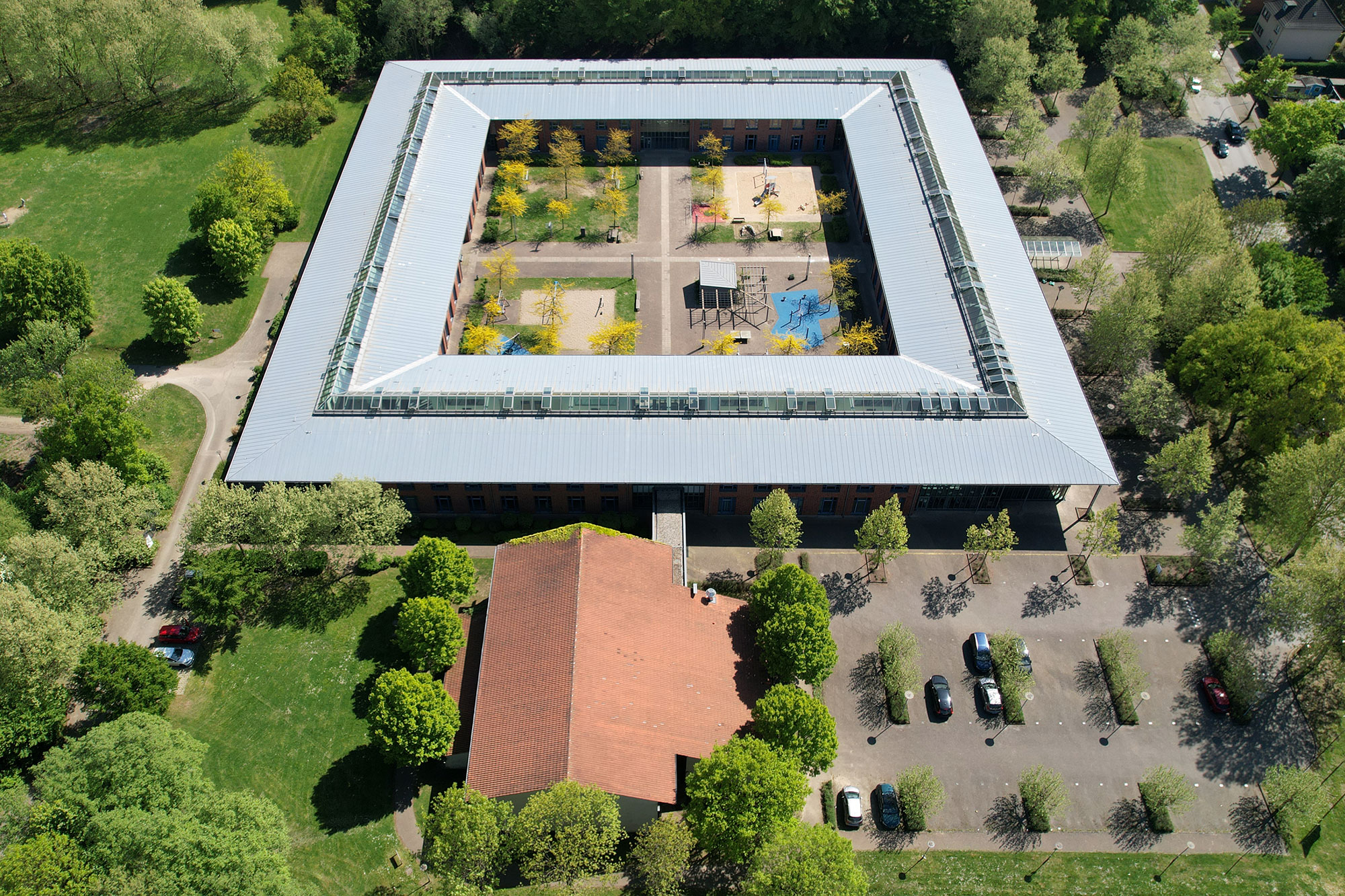 Architekturfotograf Gelsenkirchen, Architekturfotografie Luftaufnahme Drohne Architekur, Sarah Jabs