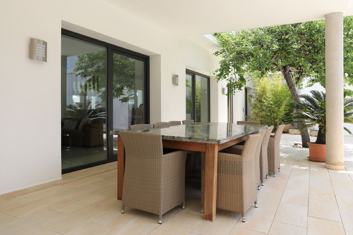 Immobilienfotografie Außenaufnahmen Terrasse, Immobilienfotografin Sarah Jabs