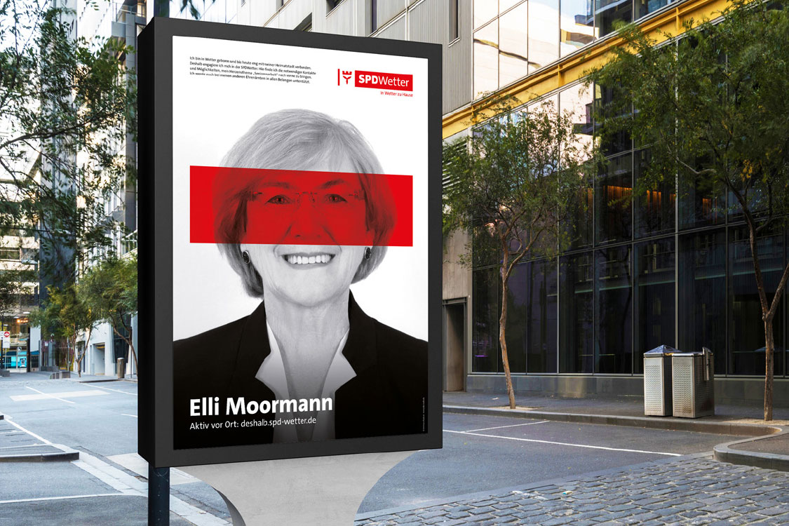 Werbefotograf Wülfrath, Plakat SPD, Fotograf Sarah Jabs