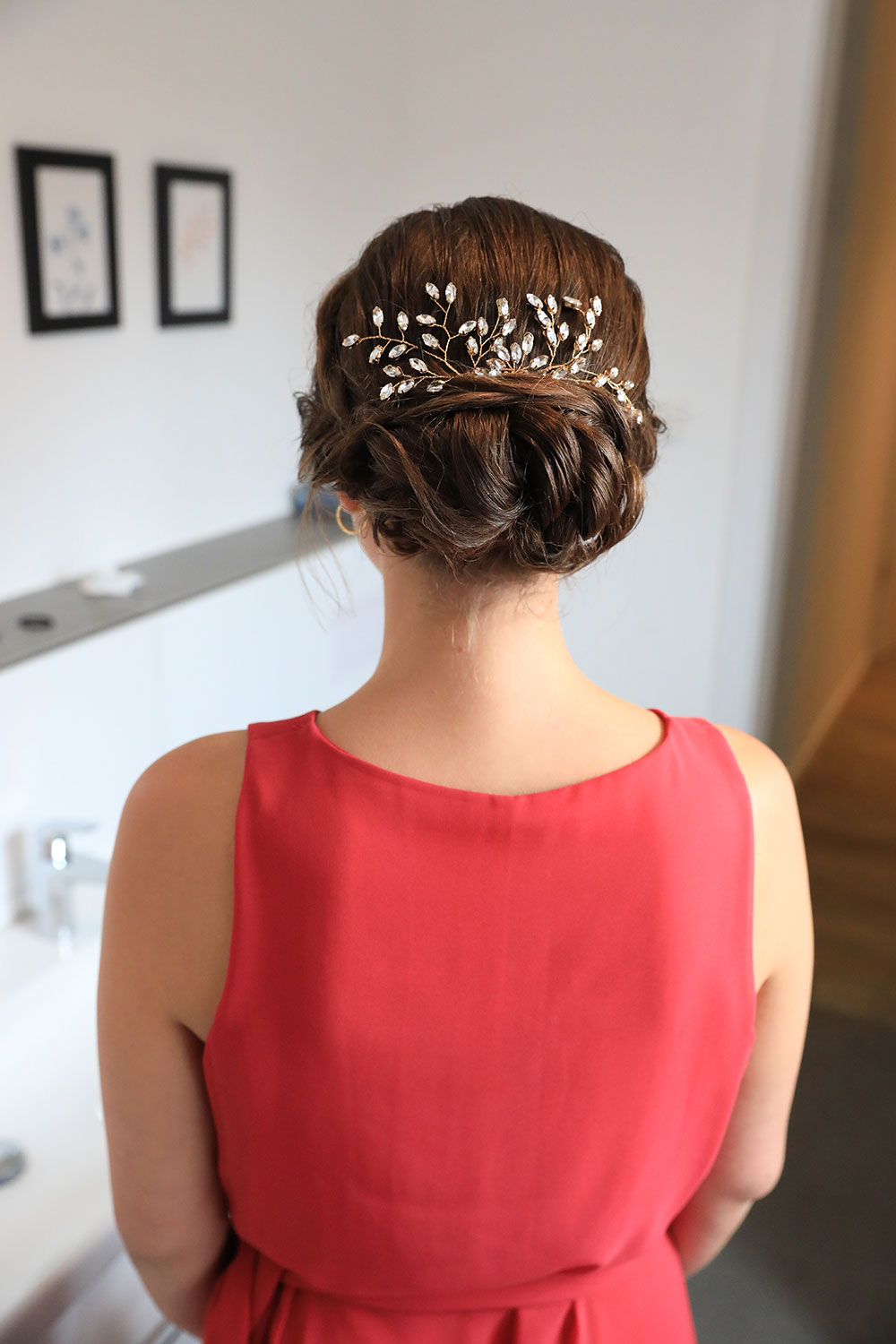 Getting Ready Braut, Styling Friseur, zu Hause, Fotograf Sarah Jabs