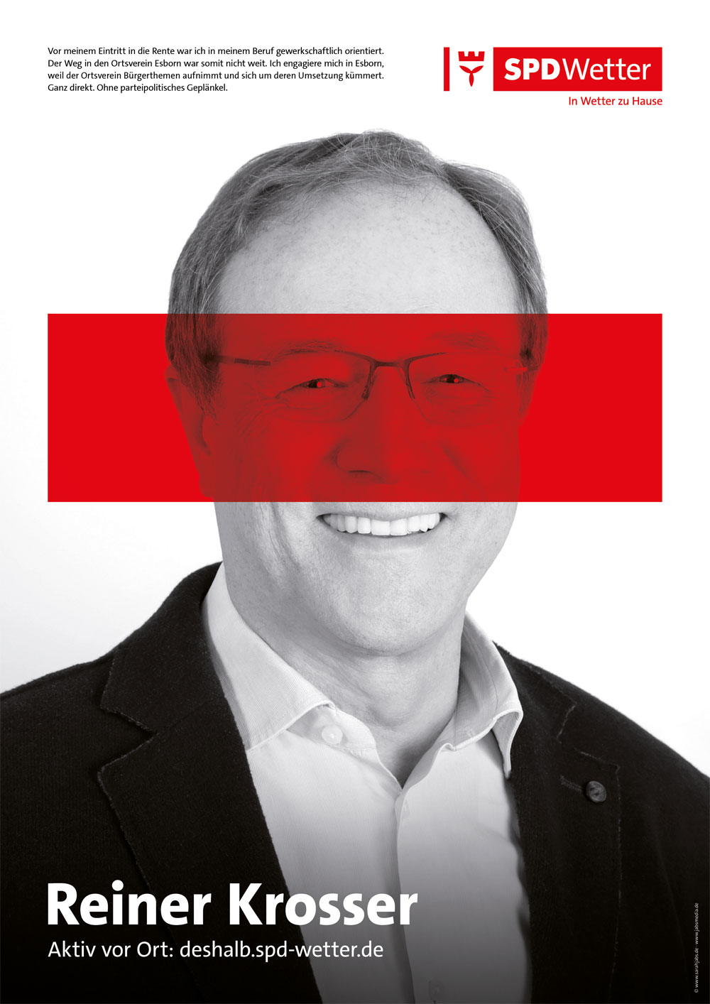 Werbefotografie Plakat / Wahlplakat, Werbefotograf Wetter (Ruhr), Ruhrgebiet, NRW